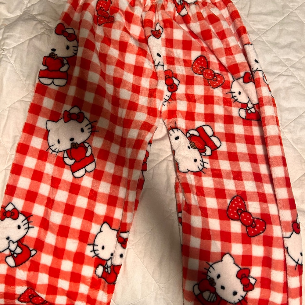 hello kitty apple pj pants